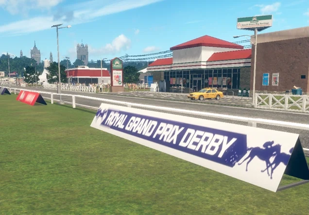 Trackside banner placement