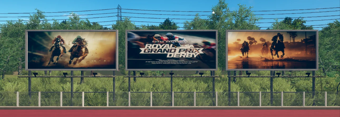 Trackside billboard placement