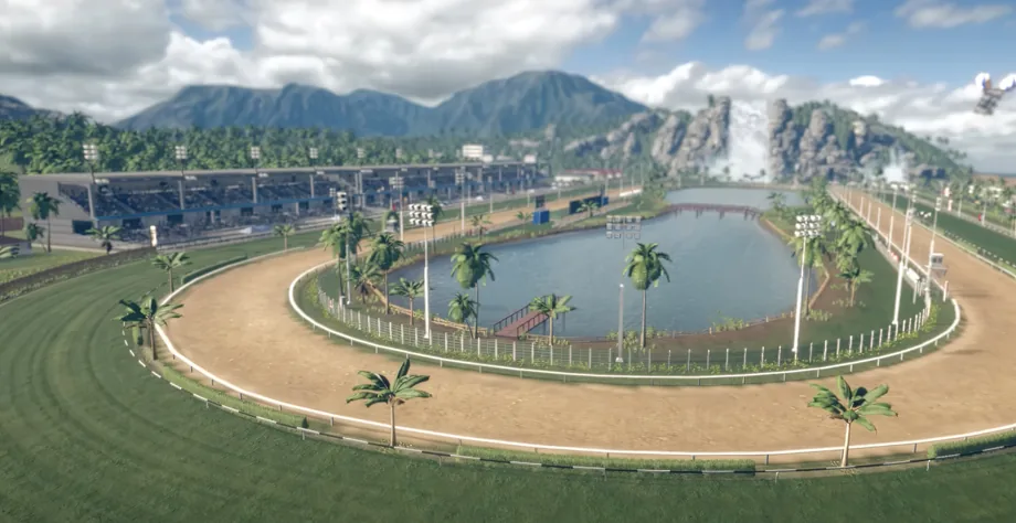Island Falls racing venue